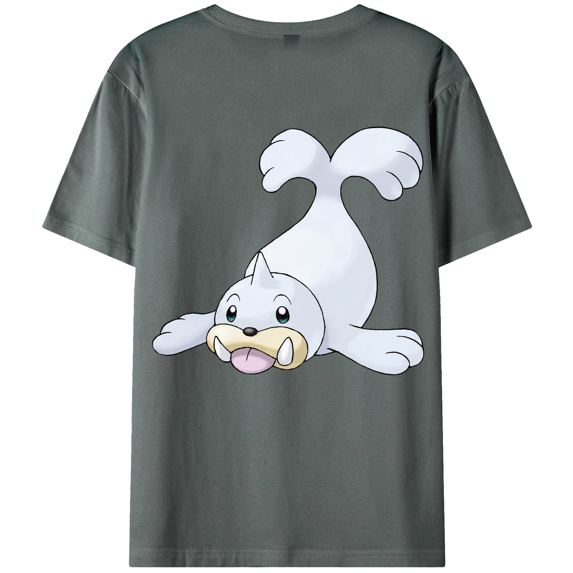 （画像用） ポケットモンスター Pokémon 綿100％ メンズ半袖Tシャツ（バックプリント） 通気性
